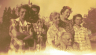 Labeled Thies - Evelyn and Ruth and their mother Dorthea Kautz others unknown
